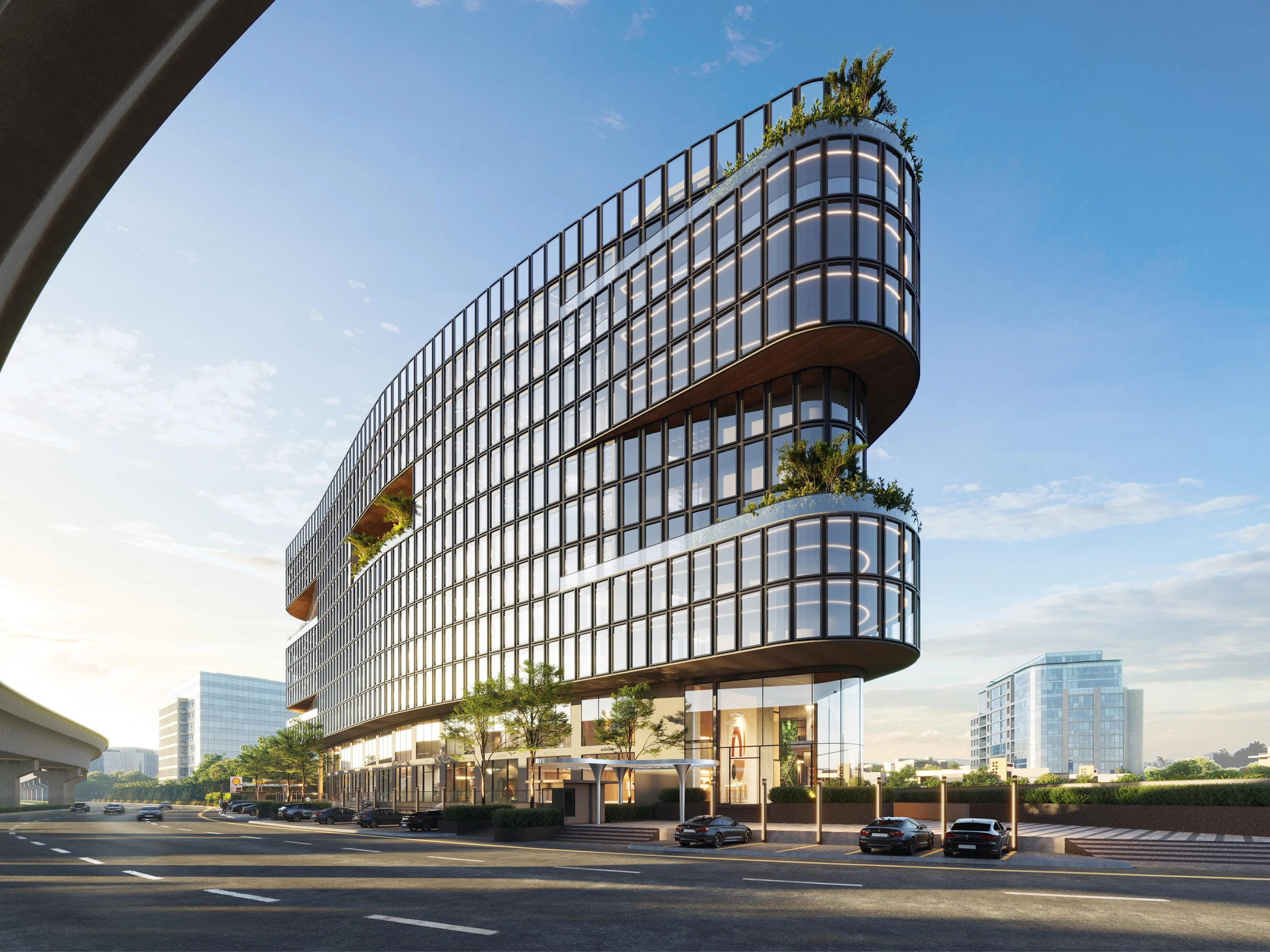 Belmont commercial tower in Jaipur, architectural rendering