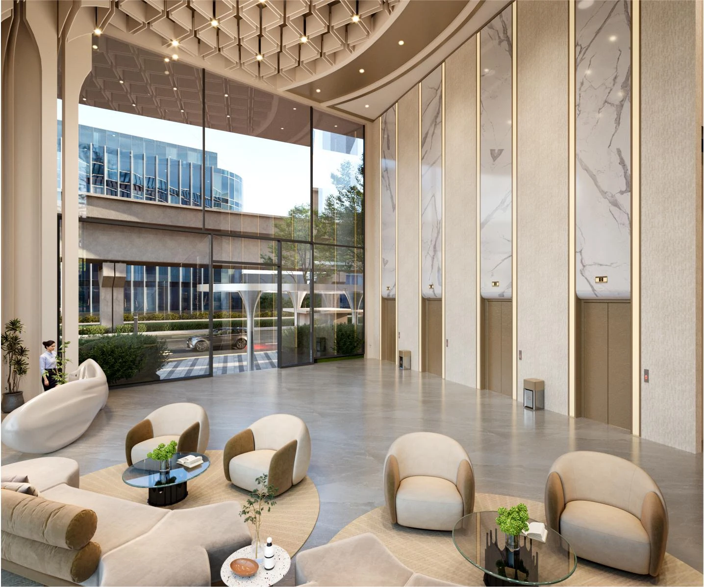 Light-filled Belmont reception lounge